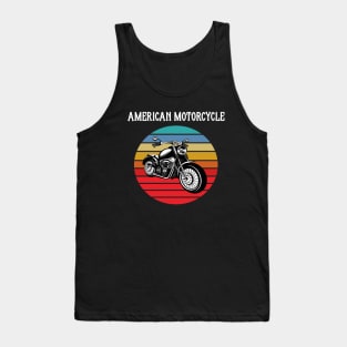 Motorcycle Vintage Sunset Tank Top